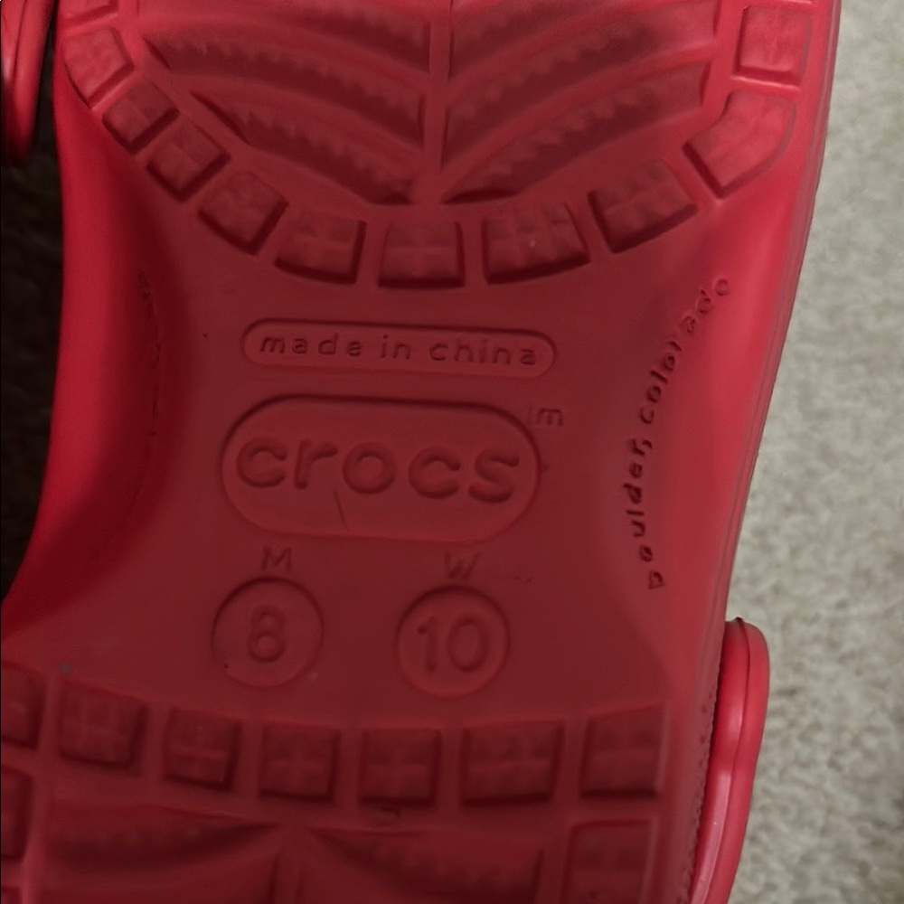 Red Crocs - Picture 2 of 2